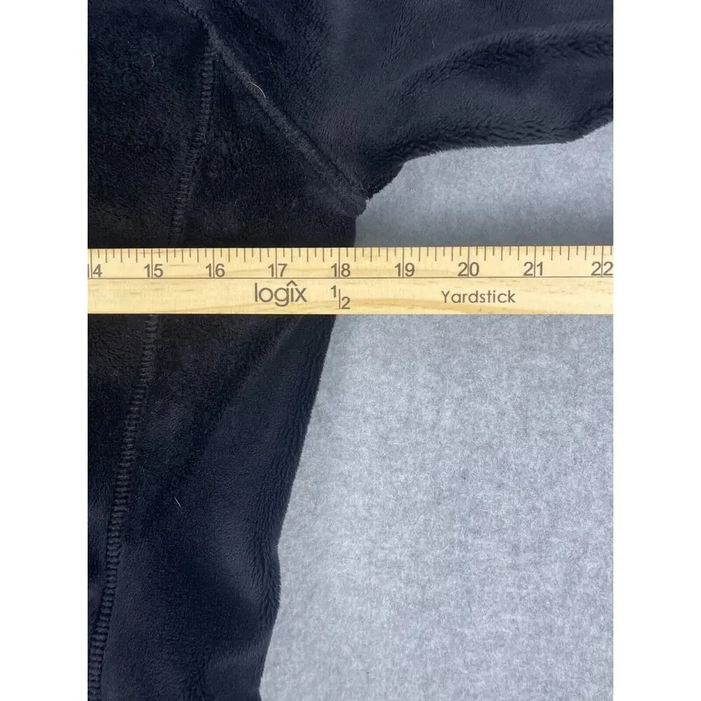 Free Country Jacket Womens M‎ Black Sherpa Full Zip Warm Long Sleeve Faux Fur
